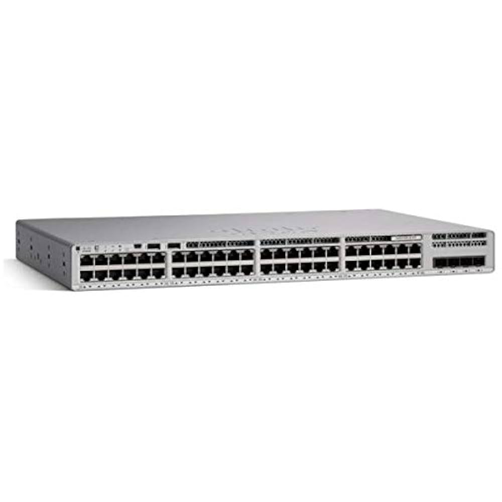 Catalyst 9200 C9200L-48P-4G Layer 3 Switch - 48 X Gigabit Ethernet Network, 4 X Gigabit Ethernet Uplink - Manageable - Twisted Pair, Optical Fiber - M