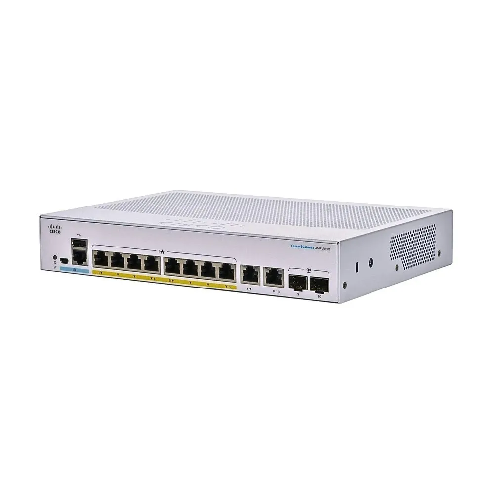 Catalyst C1300-8P-2G Powerful Gigabit PoE+ Managed Switch with Dual 2G Uplinks