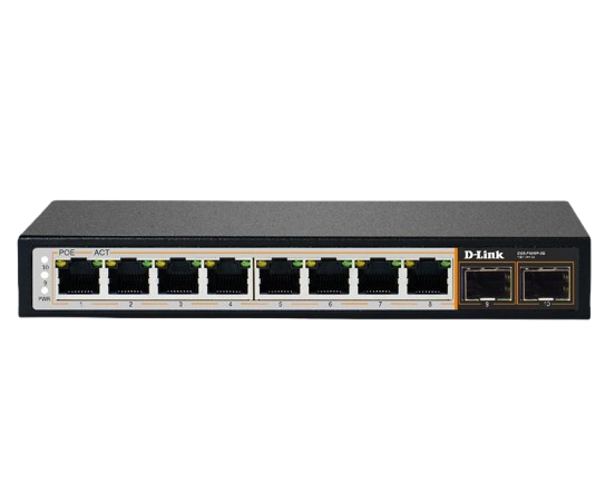 8GE POE + 2 SFP Uplink 120W DGS-F1010P-SE